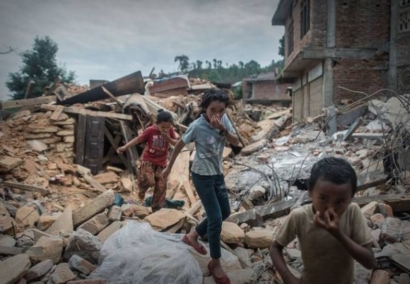 Terremoto en Nepal. Foto: The Independent.