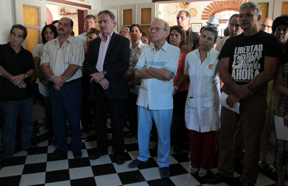 Acto de solidaridad para reclamar la libertad del prisionero político boricua Oscar López Rivera. Foto: Ladyrene Pérez/ Cubadebate.