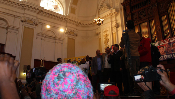 Los Cinco en el City Hall de Johannesburgo