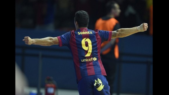 Luis Suárez  en la Final de la Champions, 6 de junio de 2015. Foto: AFP