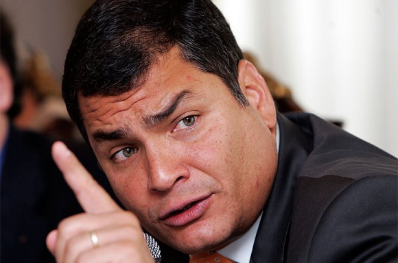 Rafael Correa. Foto tomada de elpais.com.co