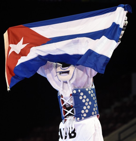 Rafael Alba oro en +80 kg en los Panamericanos, Toronto 2015 vs Carlos Rivas de Venezuela 11 x 4. Foto: Ricardo López Hevia