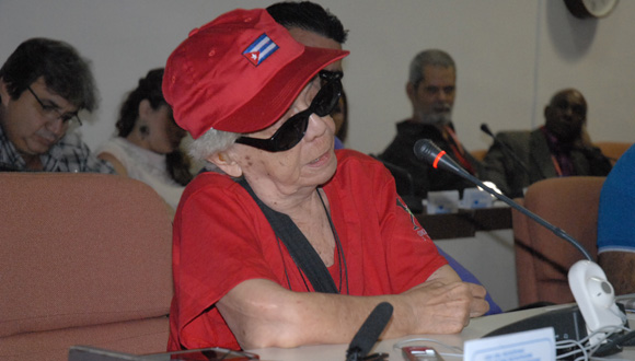 Graciela Pogolotti resaltó la importancia de no ver la recreación equiparada a la cultura. Foto: Yoandry Avila/ Cubaperiodistas 
