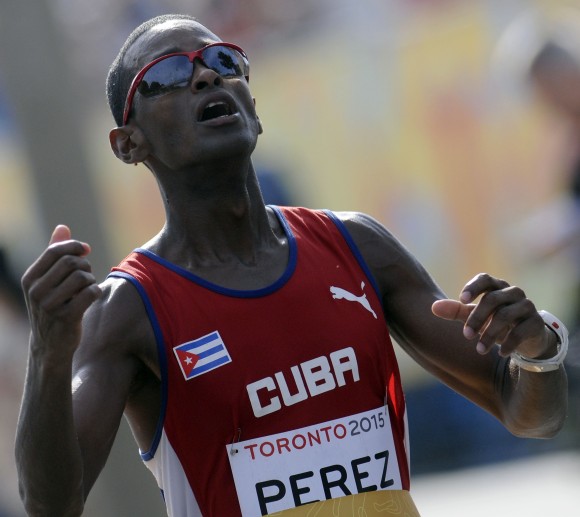 Oro en maratón panamericano Riicher Perez. Foto: Ricardo López Hevia