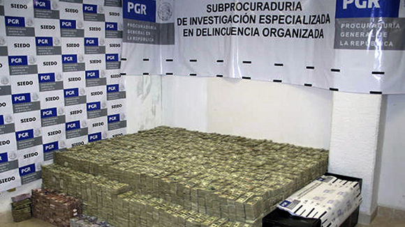 MEXICO-DRUGS-SEIZURE-MONEY