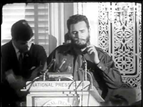 Fidel Castro en el Club Nacional de Prensa, en Washington. Foto: Revolución.