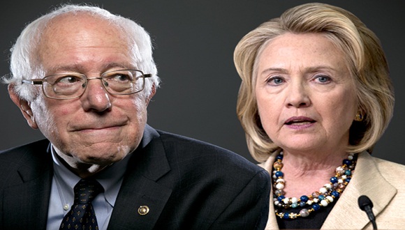 Bernie Sanders y Hillary Clinton. Nominación demócrata 2016.