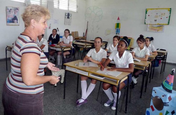 Clases en la Escuela Pedagógica de Pinar del Río. Foto: Ronald Suárez Rivas