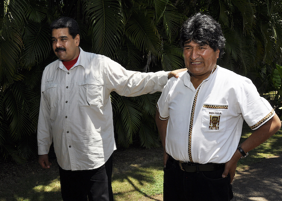 Fidel celebró su cumpleaños 89 con los Presidente Nicolás Maduro, de Venezuela, y Evo Morales, de Bolivia. Foto: Estudios Revolución