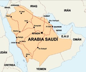 mapa arabia saudita