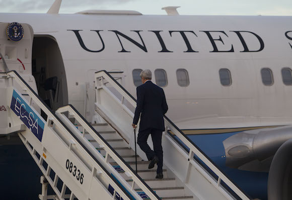 Kerry regresa a Washington. Foto: Ismael Francisco/ Cubadebate