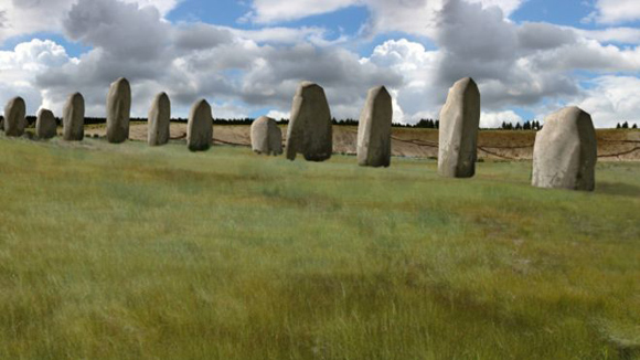 Monumento prehistórico similar al Stonehenge. Foto: PA