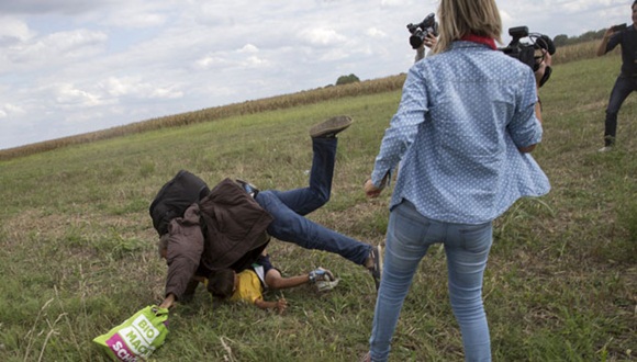 La periodista fue despedida tras el incidente. Foto: Reuters.