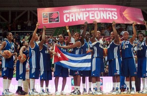 Tres baloncestistas cubanas podrían jugar en Brasil. Foto: Radio rebelde