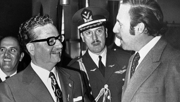 Allende y Letelier, cuando este último se desempeñaba como embajador de Chile en Washington. Foto: Tomada de http://www.bbc.com