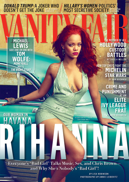 Producción fotográfica con Rihanna para Vanity Fair, a cargo de Annie Leibovitz