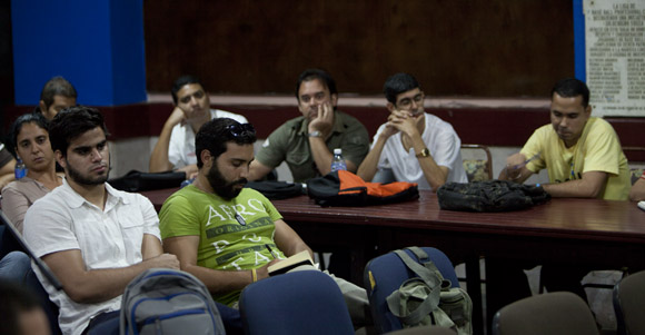 Periodistas durante la conferencia de prensa. Foto: Ismael Francisco/Cubadebate