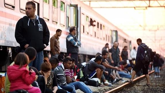 Los inmigrantes en Croacia, no podrán tomar trenes hacia Eslovenia. Foto: AFP