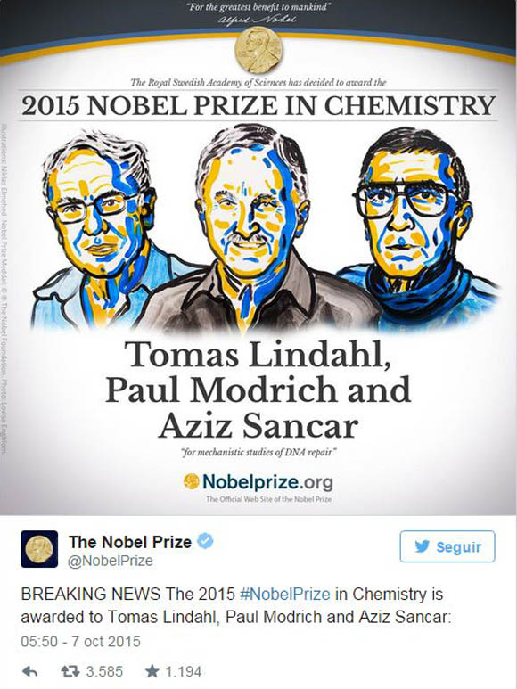 premio nobel de química