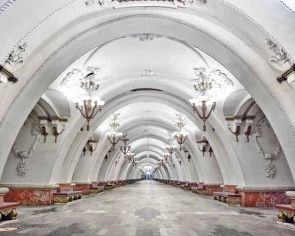 El Metro de Moscú. Foto David Burdeny
