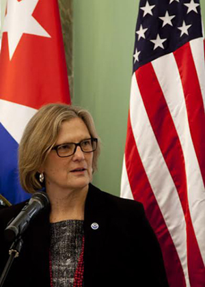 Kathryn Dwyer Sullivan, directora de la Oficina Nacional de Administración Oceánica y Atmosférica de Estados Unidos. Foto: Ismael Francisco/Cubadebate
