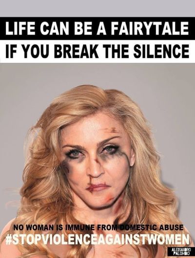 Madonna se une a campaña por el Día de la Eliminación de la Violencia contra la Mujer. Foto: Alexsandro Palombo.