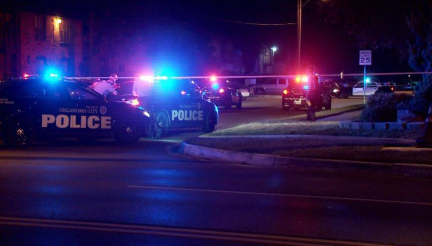 Escena del incidente registrado esta madrugada en Oklahoma. (Foto: HispanTV)