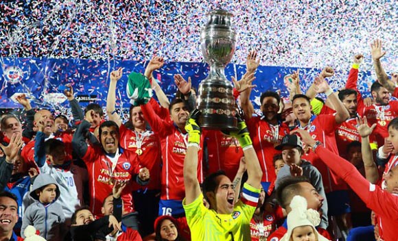 La selección de fútbol de Chile ganó por primera vez en su historia la Copa América. Foto tomada de Pura Noticia.