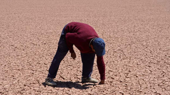 La sequía se debió al calentamiento global y al fenómeno el Niño. Foto: EPA.