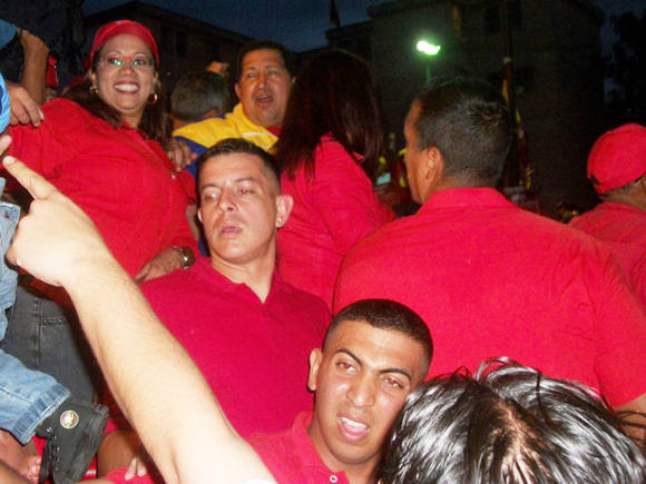 Cuando más cerca estuve de Chávez. Foto: Arnaldo Rodríguez.
