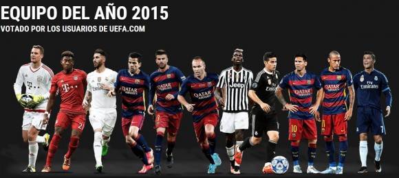 Equipo del año de la UEFA 2015