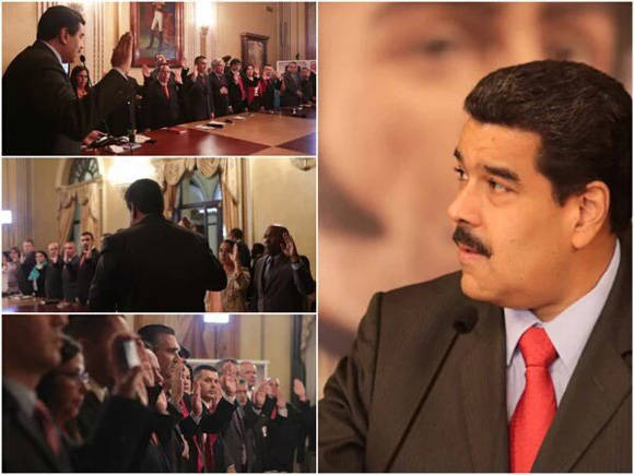 Maduro anunció el cambio en la vicepresidencia y la creación de cinco ministerios. Foto: @candangaNoticias.