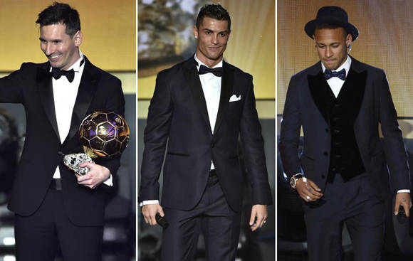 Los tres finalistas. Fotos. FIFA.