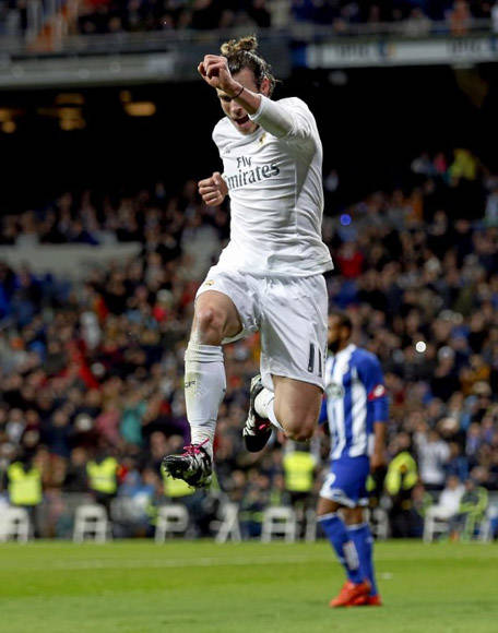 Bale marcó dos tantos de cabeza y otro con la zurda a pase de CR7. Foto: Ángel Rivero.