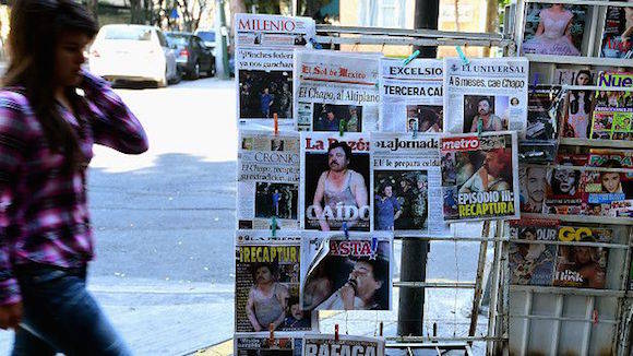 Medios mexicanos amanecieron hoy con las portadas dedicadas al delincuente. Foto: Getty Images