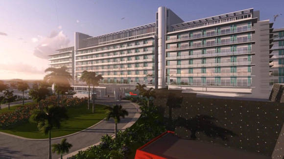 Recreación digital de cómo será el nuevo Hotel internacional de Varadero. Foto: Cortesía Grupo de la Construcción de Varadero.