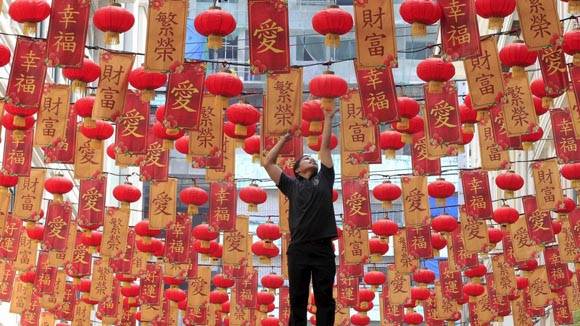 Celebración de año nuevo chino. Foto: Romeo Ranoco/Reuters.