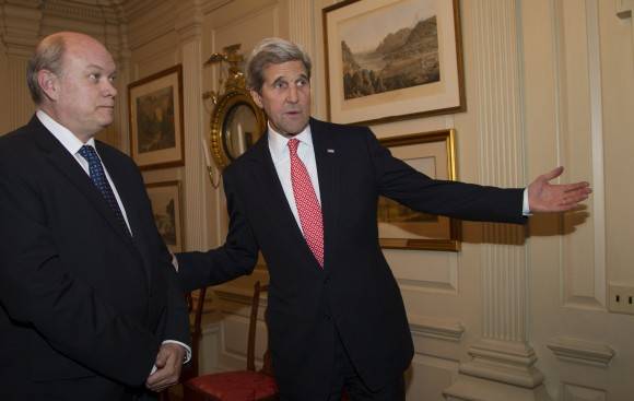Encuentro de Kerry y Malmierca en el Departamento de Estado. Foto: Ismael Francisco/ Cubadebate