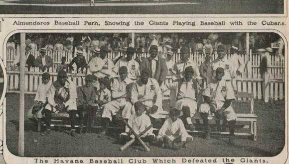 El Habana vs Giants en 1911.