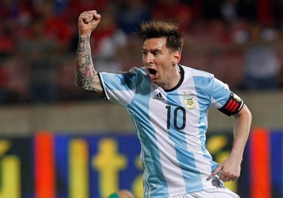 Messi en el Chile-Argentina de las eliminatorias premundialistas.Foto: Photosport. 