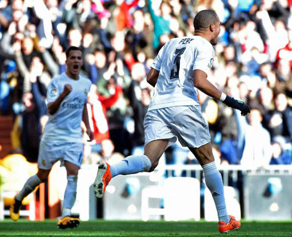 Pepe celebra el 1-0. Foto:  AFP.