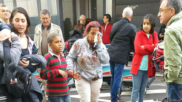 Víctimas de las explosiones en el aeropuerto de Bruselas. Foto: Tomada de bbc.com