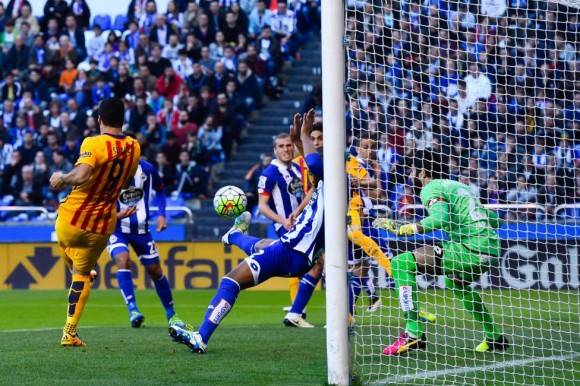 El primer gol de Luis Suárez. Foto: Getty Images
