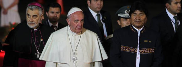 Evo Morales viajó al Vaticano para reunirse con el papa y asistir a un simposio. Foto: Tomada de www.eldiario.es