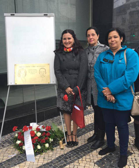 Homenaje a mártires cubanos en Portugal. Foto: Embajada de Cuba en Portugal.