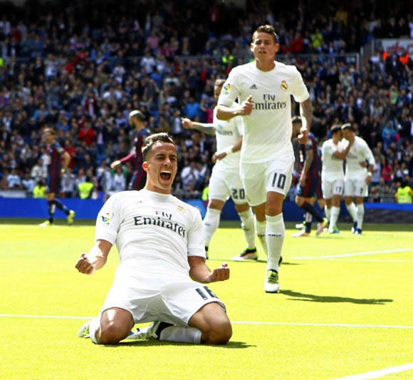 Lucas Vázquez celebró con rabia su gol, el 2-0 del Madrid. Foto: Rafa Casal/ Marca.