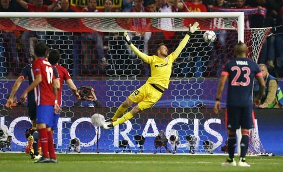 Atlético de Madrid derrotó 1-0 al Bayern Munich en España por las semifinales de la Champions League. (AFP)