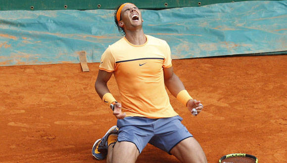 Rafael Nadal gana por novena ocasión el Torneo de Montecarlo. Foto: AFP
