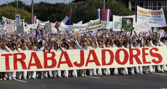 Primero de Mayo en La Habana. Foto: Ladyrene Pérez/ Cubadebate