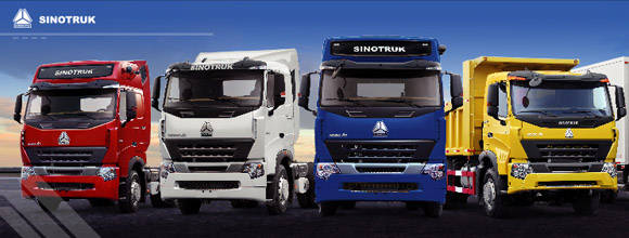 Sinotruk se especializa en vehículos para la construcción y camiones de carga.